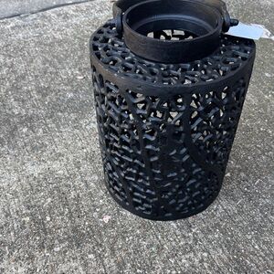 Elegant Black Lattice Lantern